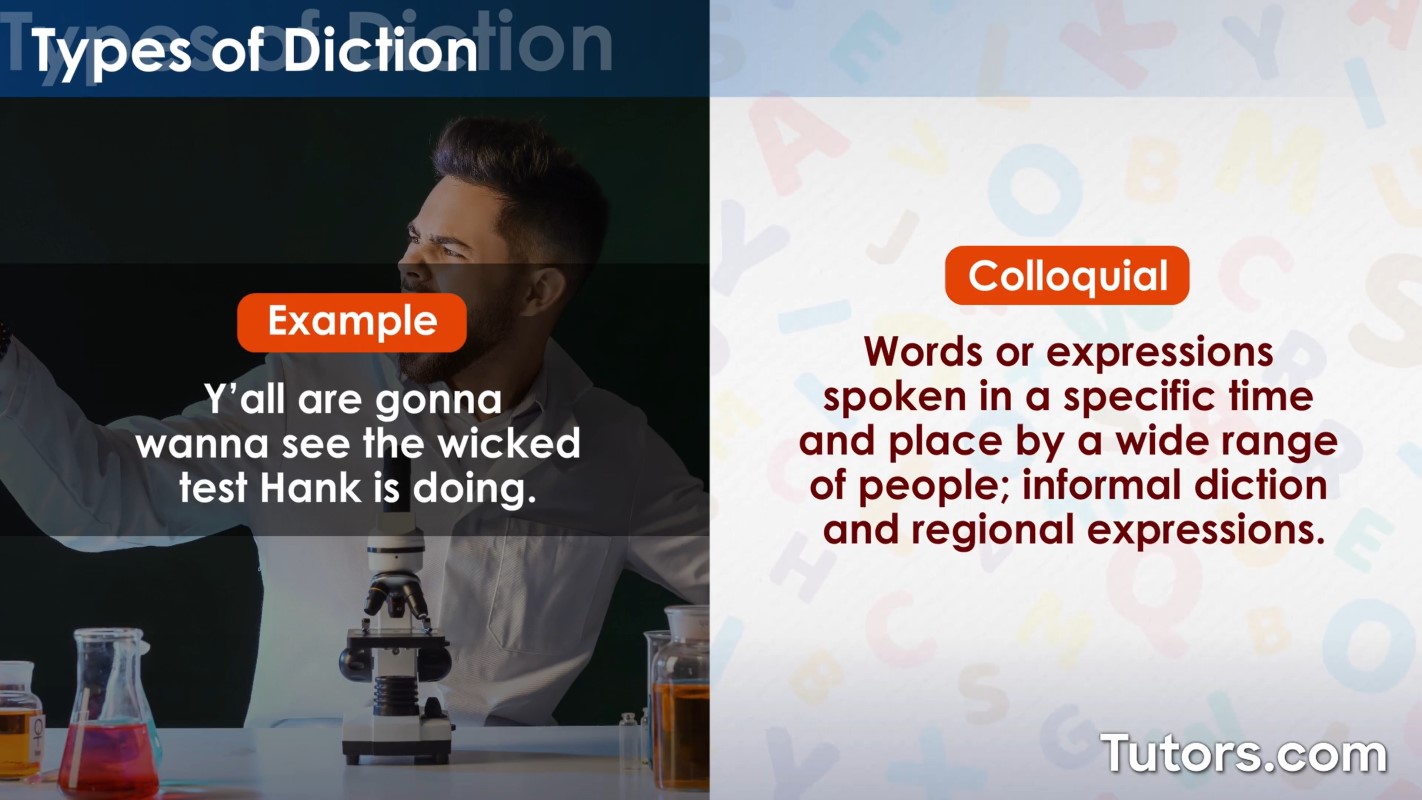 Colloquial diction Colloquial diction